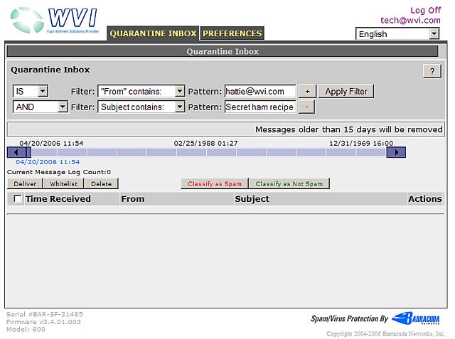 Filter example Filter Example