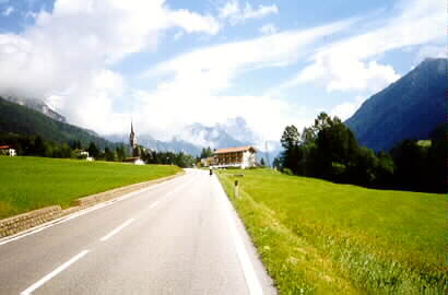 Scott heading out of Moena