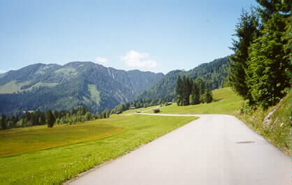 View from the bike path