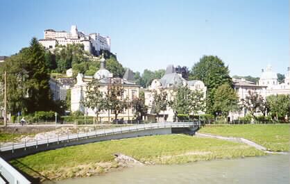 The castle leaving Salzburg