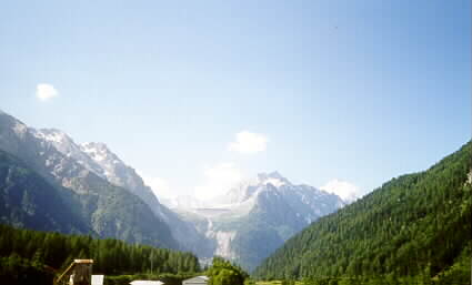 Dam in background