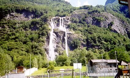 Falls along road
