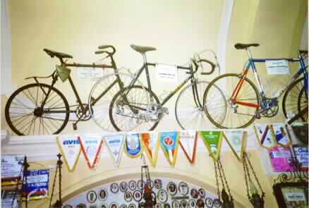 Bikes on display