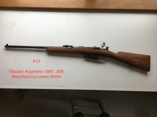 Gun 13 Mauser Argentino 1891 - .308 Manufactura Loewe Berlin