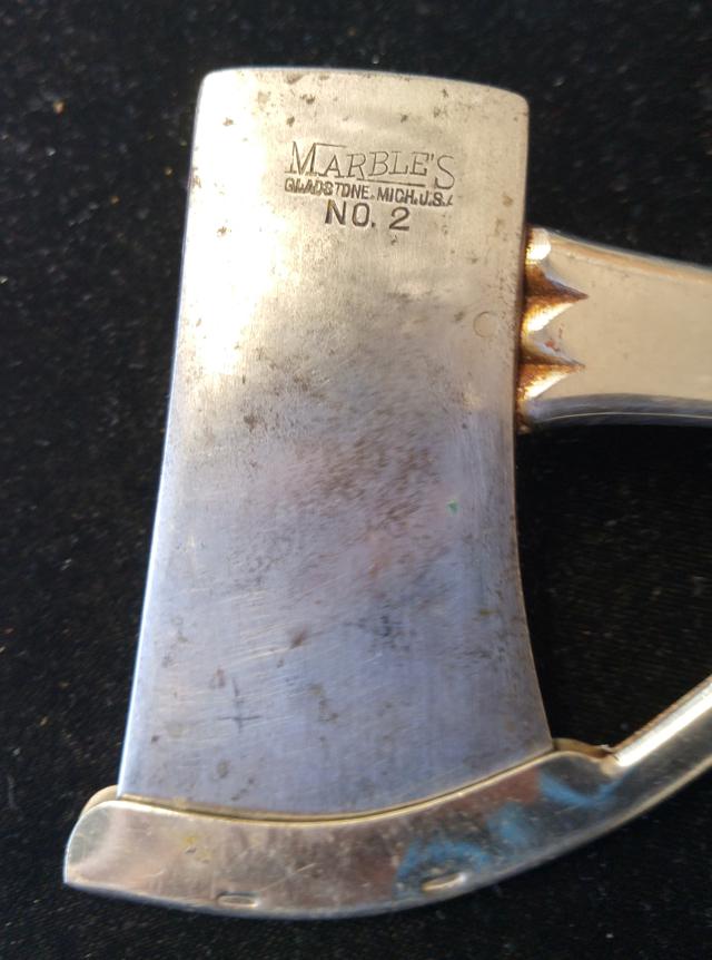 Marble’s Arms + Mfg. Co. #2 Hatchet.