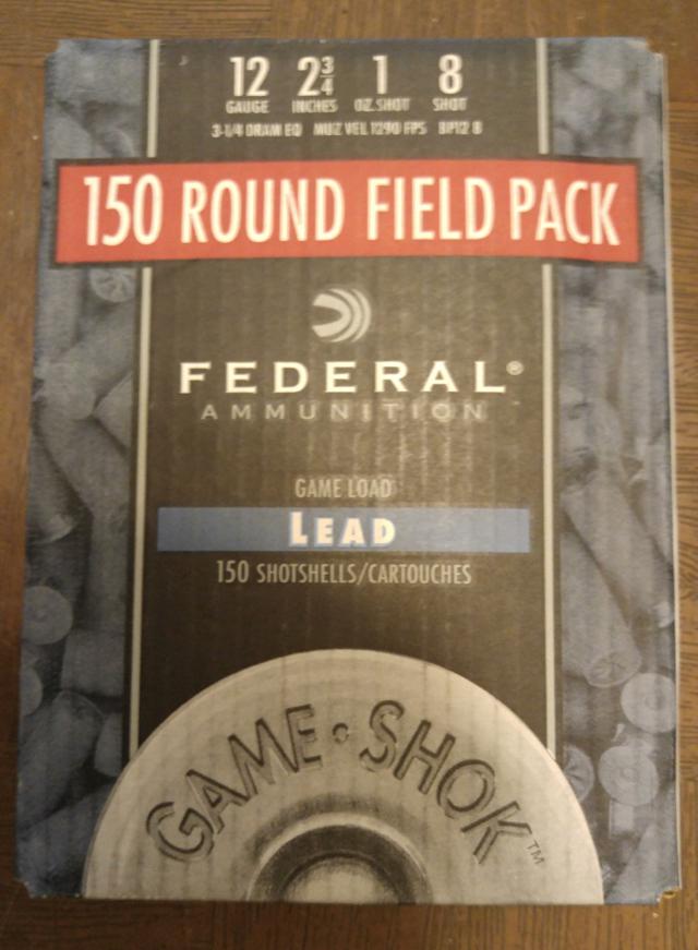 Federal Ammunition 12 gauge game load lead shotshells GAME SHOK