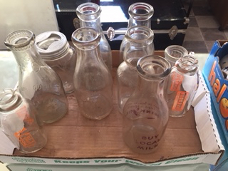 glass bottles and jars