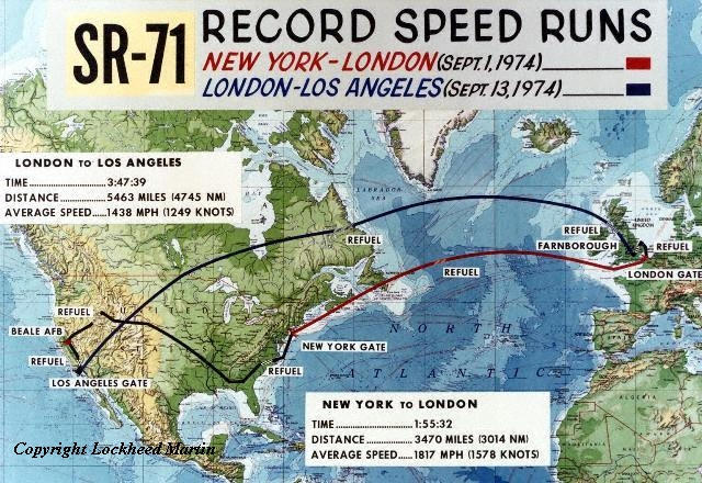 Lockheed SR-71 Black Bird Recmap